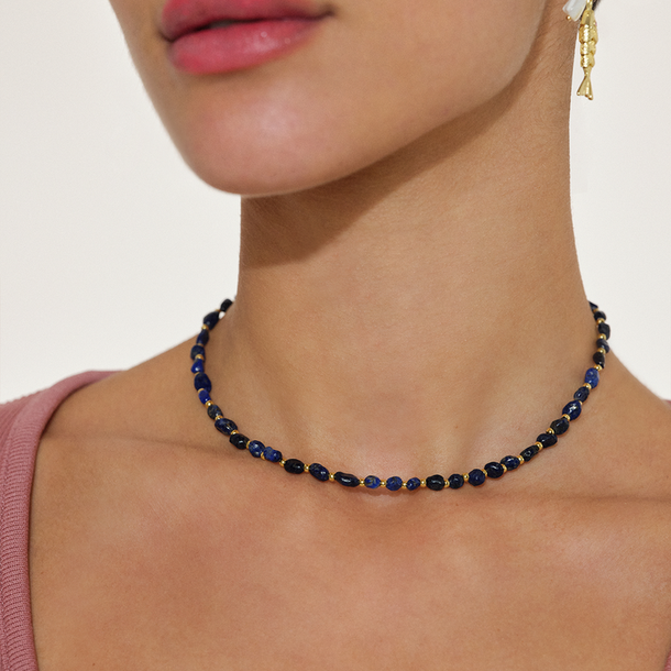 COLAR SUNSHINE LÁPIS LAZULI