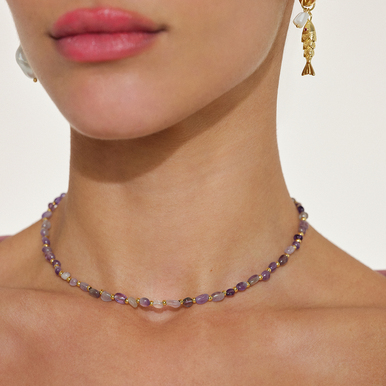 COLAR SUNSHINE AMETISTA