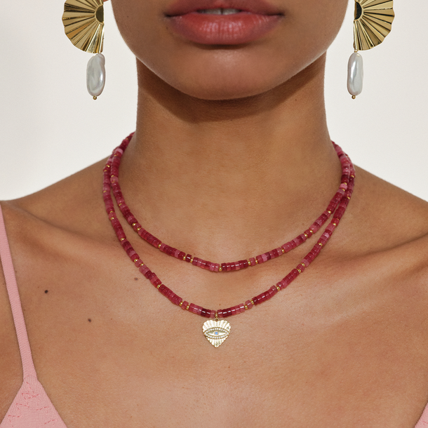 COLAR SUNSHINE DUPLO JADE RUBI