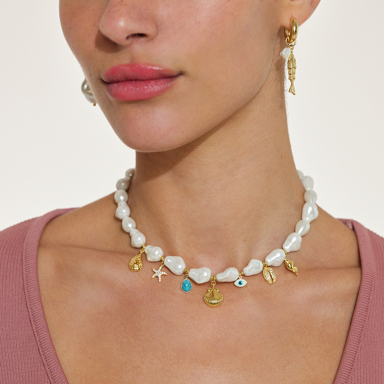 COLAR SUNSHINE BARROCA CONCHAS