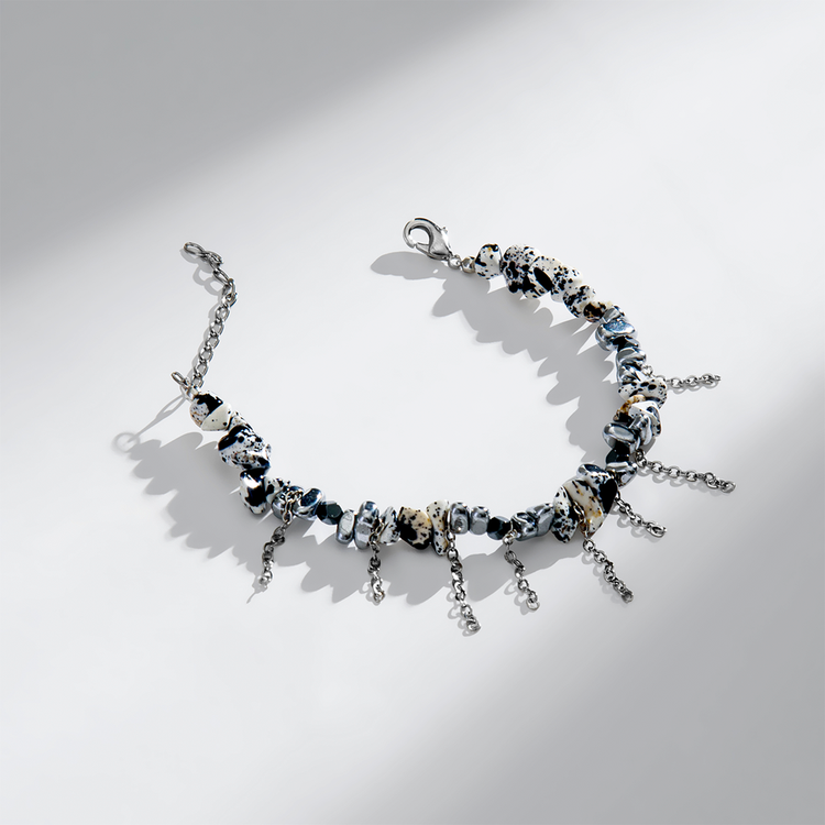 PULSEIRA LUNA JASPE E HEMATITA