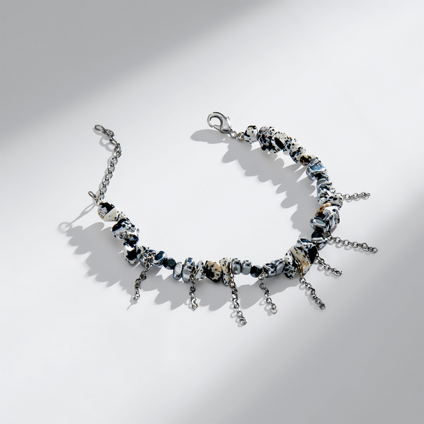 PULSEIRA LUNA JASPE E HEMATITA