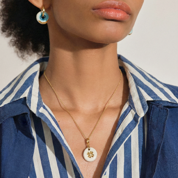 COLAR CERAMICS TREVO