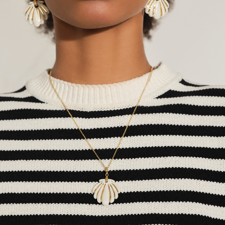 COLAR CERAMICS CONCHA