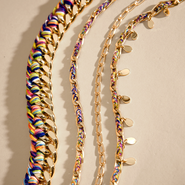 COLAR CORRENTE ENTRELAÇOS