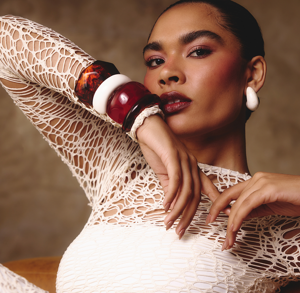 BRACELETE MAXI ÂMBAR MARROM G