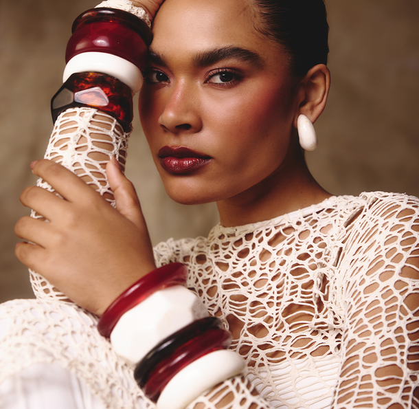 BRACELETE ORGÂNICO ÂMBAR OFF WHITE P