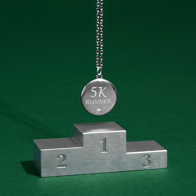 COLAR CORRIDA 5K OPEN ERA PRATA 925