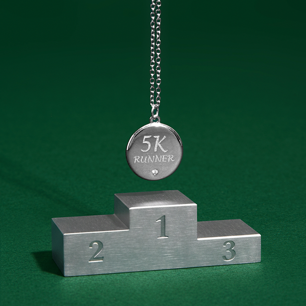 COLAR CORRIDA 5K OPEN ERA PRATA 925