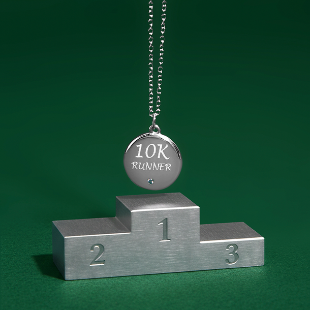 COLAR CORRIDA 10K OPEN ERA PRATA 925