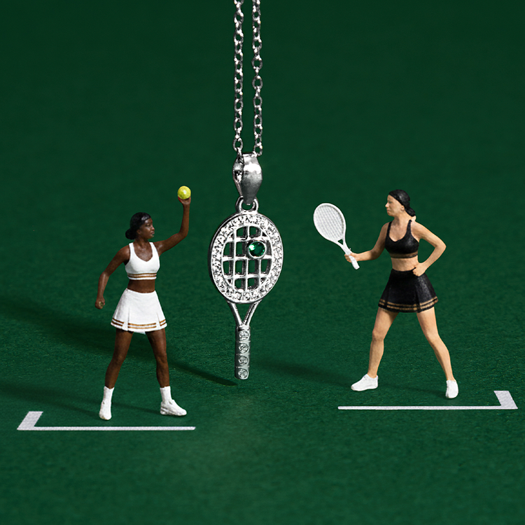 COLAR TÊNIS OPEN ERA PRATA 925