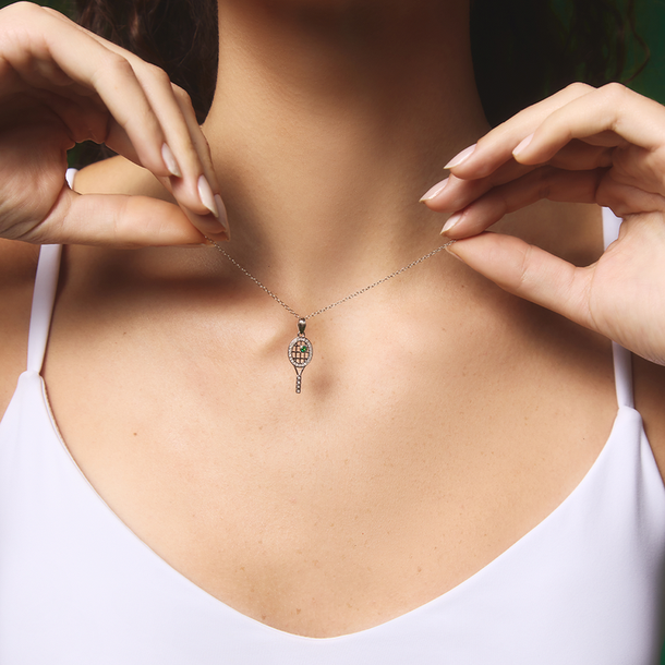 COLAR TÊNIS OPEN ERA PRATA 925