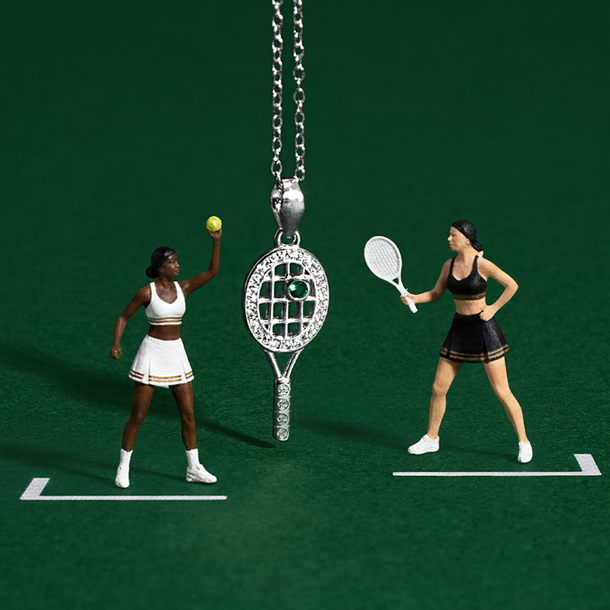 COLAR TÊNIS OPEN ERA PRATA 925