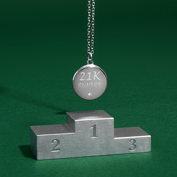 COLAR CORRIDA 21K OPEN ERA PRATA 925