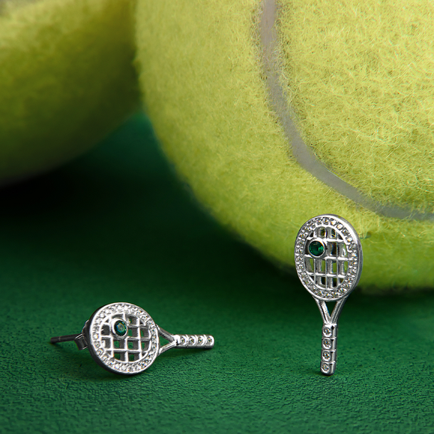 BRINCO RAQUETE OPEN ERA PRATA 925