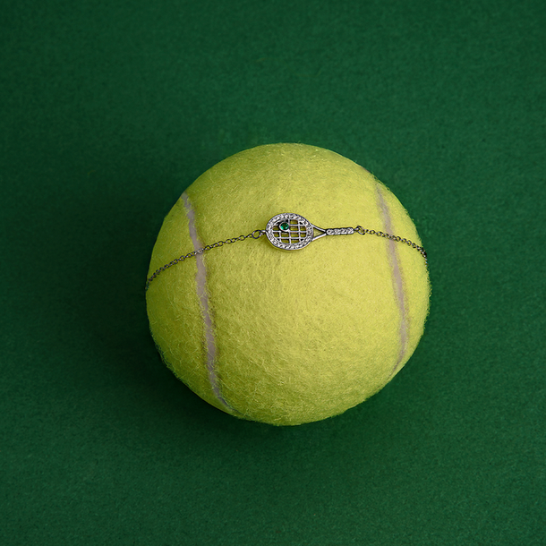 PULSEIRA RAQUETE OPEN ERA PRATA 925