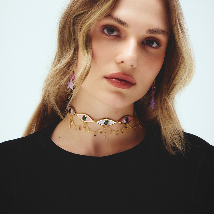 COLAR CARNAVAL OLHO GIPSY