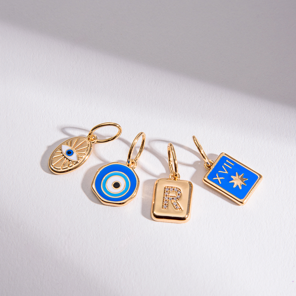 PINGENTE CHARM BAR OLHO MÍSTICO