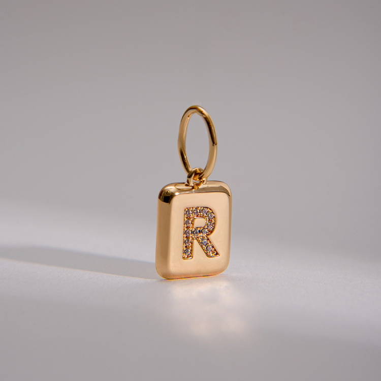 PINGENTE CHARM BAR LETRA R
