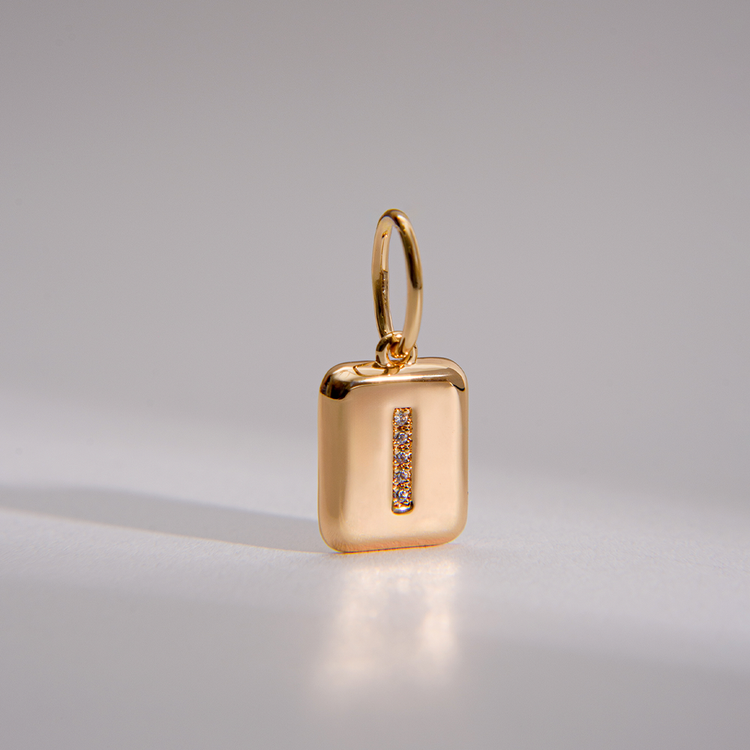 PINGENTE CHARM BAR LETRA I