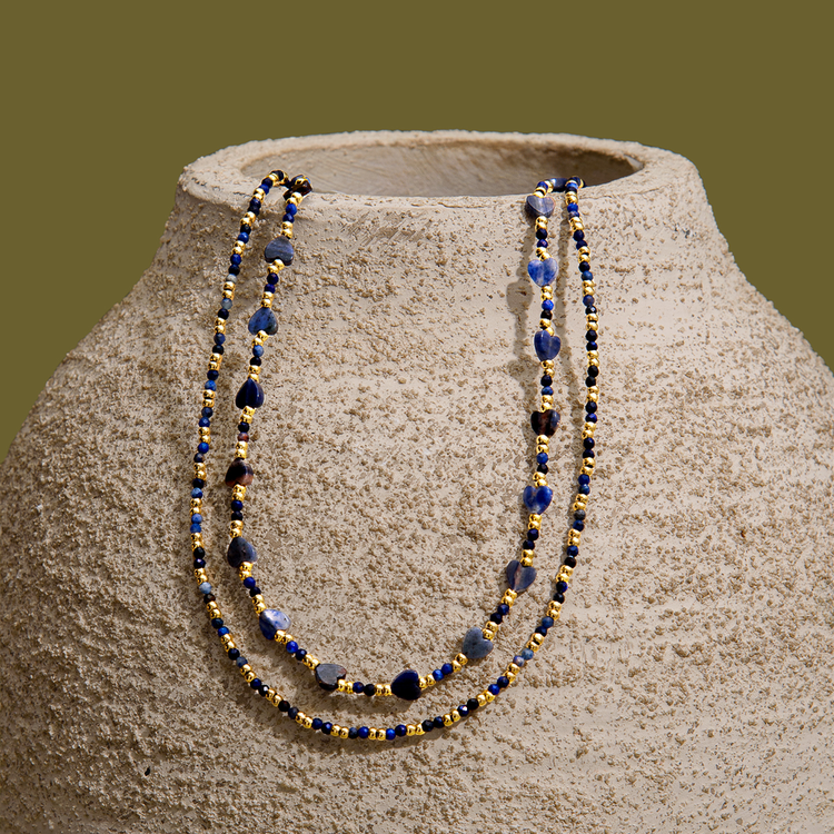 COLAR ENCONTRO LÁPIS LAZULI