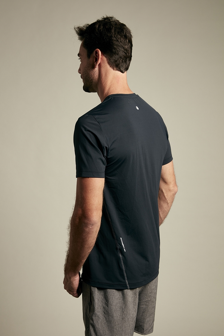 Open Era — CAMISETA SUN UV TEXTURA QUADRICULADA