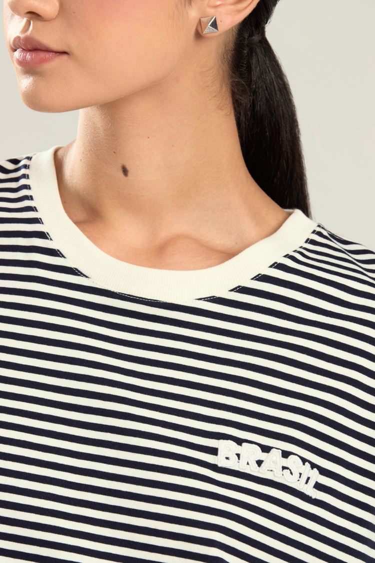 Open Era — CAMISETA BRASIL LISTRADA